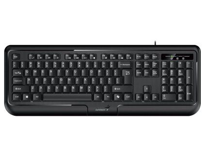 Genius KB-118 II/Drôtová USB/ CZ- SK layout/Čierna
