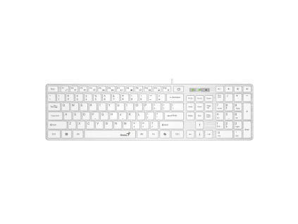 GENIUS Slimstar 126 klávesnica + Copilot biela
