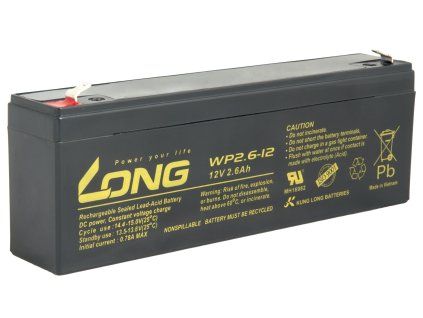 LONG batéria 12V 2,6Ah F1 (WP2.6-12)