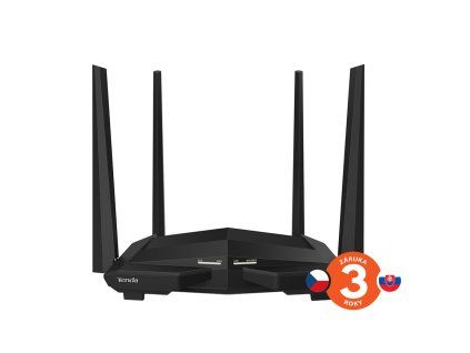 Tenda AC10 WiFi AC Router 1200Mbps, 1x GWAN, 3x GLAN, VPN server/klient, WISP, Universal Repeater