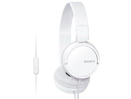 SONY slúchadlá MDR-ZX110AP handsfree, biele