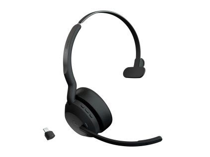 Jabra Evolve2 55/Mono/ANC/USB-C/BT-USB/Bezdrôt/MS/Čierna