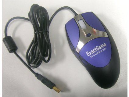 EXACTGAME EG-ExactGame9000/Herná/Laserová/Pre pravákov/2 000 DPI/Drôtová USB/Čierna-modrá