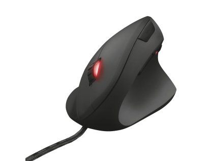 TRUST GXT 144 Rexx/Vertikálna/Optická/Pre pravákov/6 000 DPI/Drôtová USB/Čierna