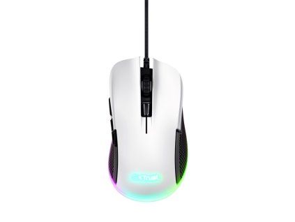 Trust Gaming GXT 922 Ybar/Herná/Optická/Pre pravákov/7 200 DPI/Drôtová USB/Biela