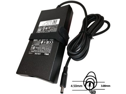 Napájací adaptér 130W, 19,5V 4.5x3.0mm, originál DELL