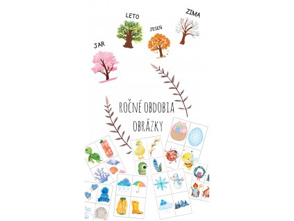 Ročné obdobia - A4 obrázky a karty