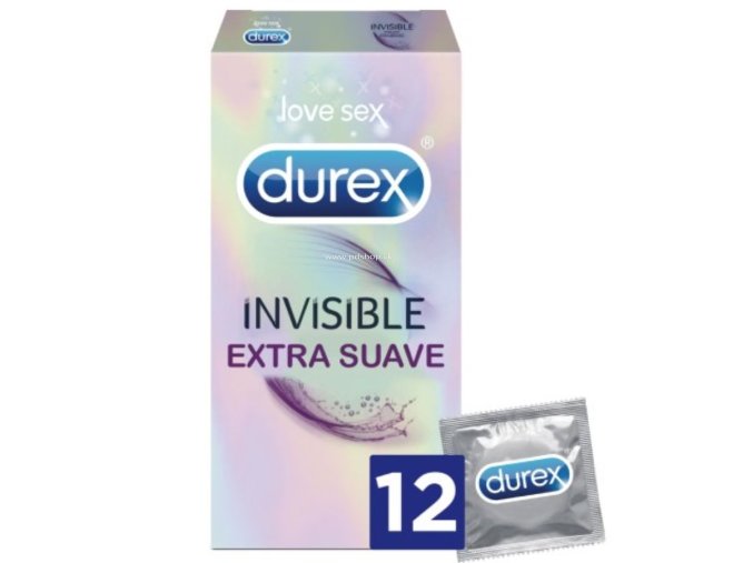 DUREX INVISIBLE EXTRA THIN 12 UDS  - + + Darček kondóm alebo lubrikačný gél