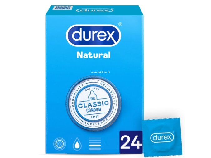 DUREX NATURAL PLUS 24 UNITS  - + + Darček kondóm alebo lubrikačný gél