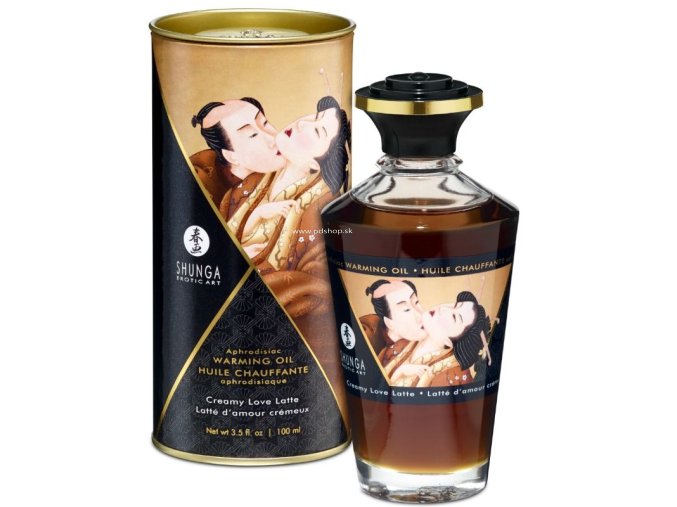 17453 shunga aphrodisiac warming oil creamy love latte 100 ml