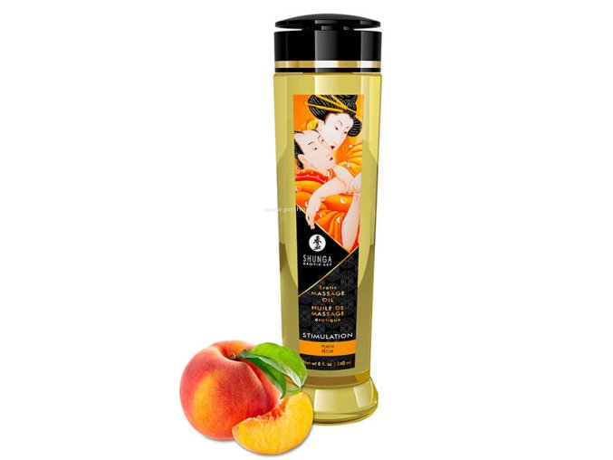 SHUNGA EROTIC MASSAGE OIL STIMULATION 240ML  - + + Darček kondóm alebo lubrikačný gél