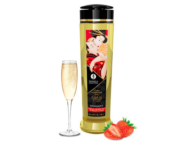 SHUNGA EROTIC MASSAGE OIL ROMANCE 240ML  - + + Darček kondóm alebo lubrikačný gél