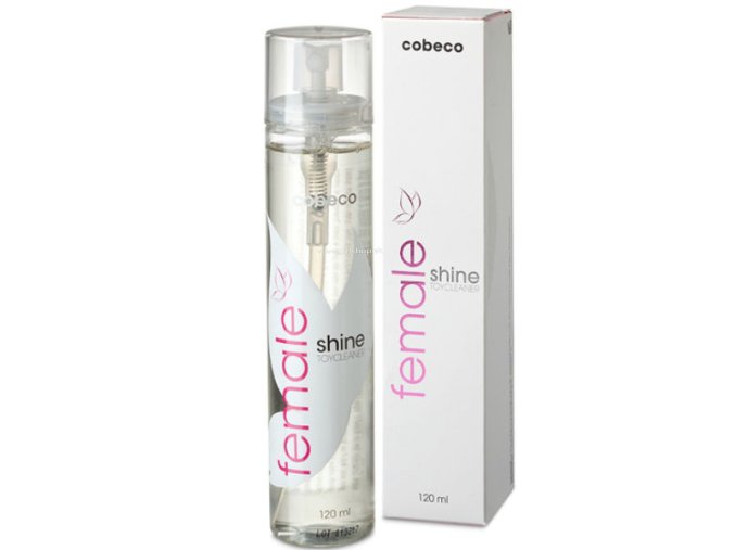 COBECO FEMALE SHINE TOYCLEANER 120ML  - + + Darček kondóm alebo lubrikačný gél