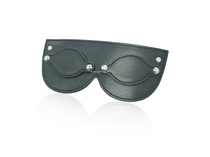 faux leather studded detachable blindfold (1)