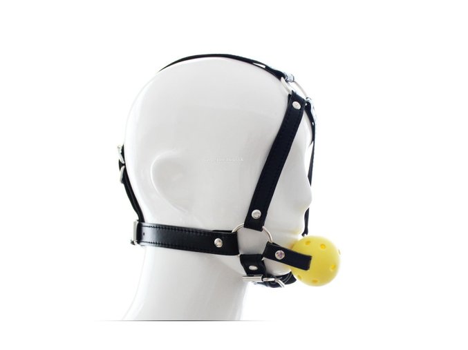 adjustable chin harness ball gag