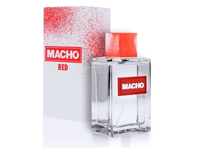 MACHO RED EAU DE TOILETTE PERFUME 100 ML  - + + Darček kondóm alebo lubrikačný gél