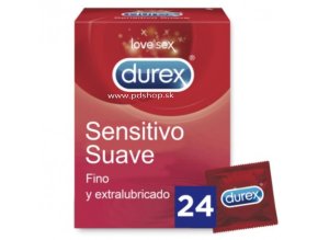 DUREX SOFT AND SENSITIVE 24 UNITS  - + + Darček kondóm alebo lubrikačný gél