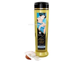 Shunga Erotic Massage Oil Adorable Coconut 240ml  - + + Darček kondóm alebo lubrikačný gél