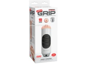 26735 pipedram extreme toyz mega grip vibrating stroker pussy