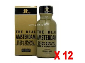 THE REAL AMSTERDAM big 30ml x 12ks  - + + Darček kondóm alebo lubrikačný gél