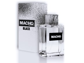MACHO BLACK EAU DE TOILETTE PERFUME 100 ML  - + + Darček kondóm alebo lubrikačný gél