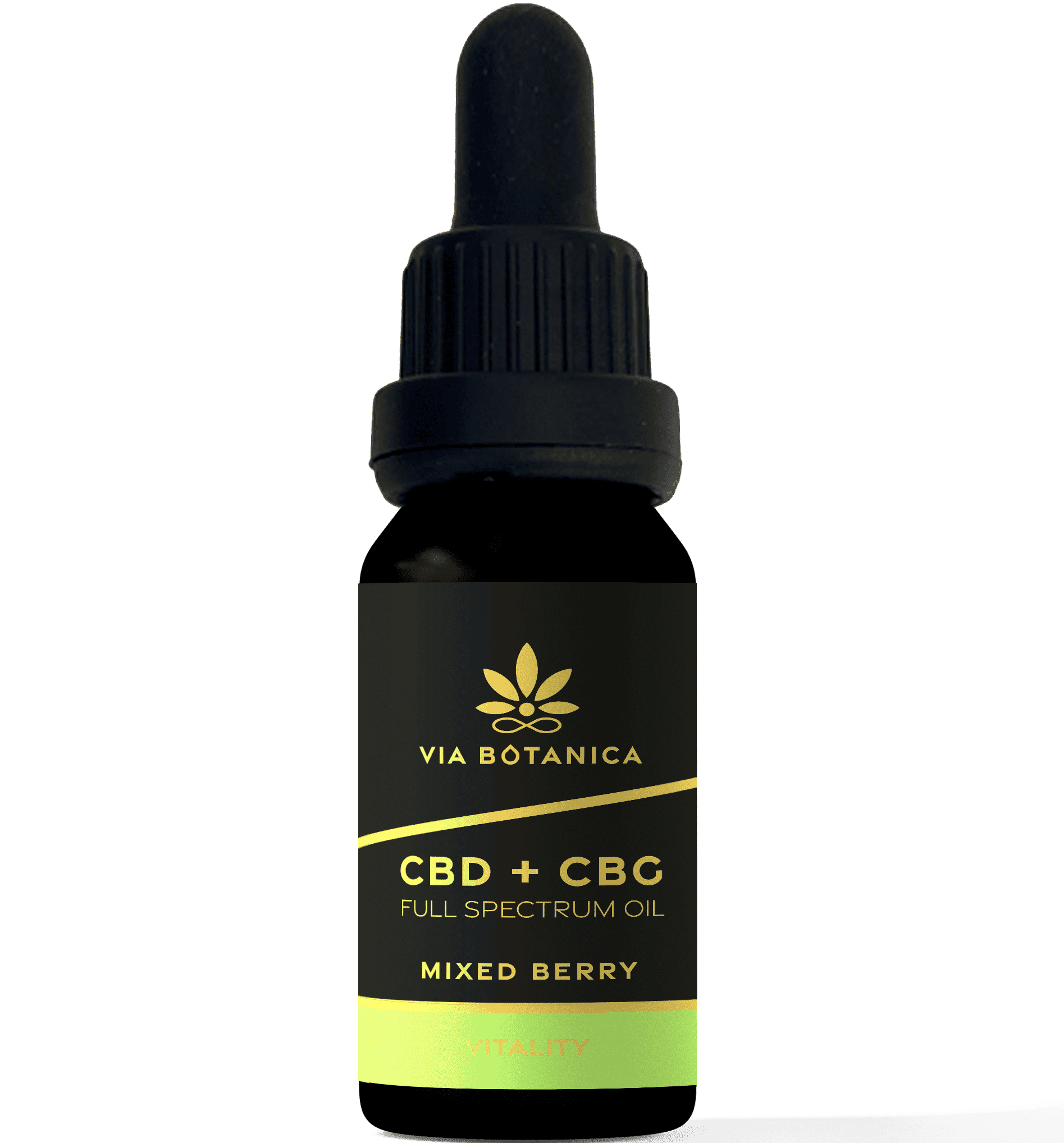 5 % CBD + 5 % CBG FULL SPECTRUM OLEJ – VITALITY (500MG) MIXED BERRY