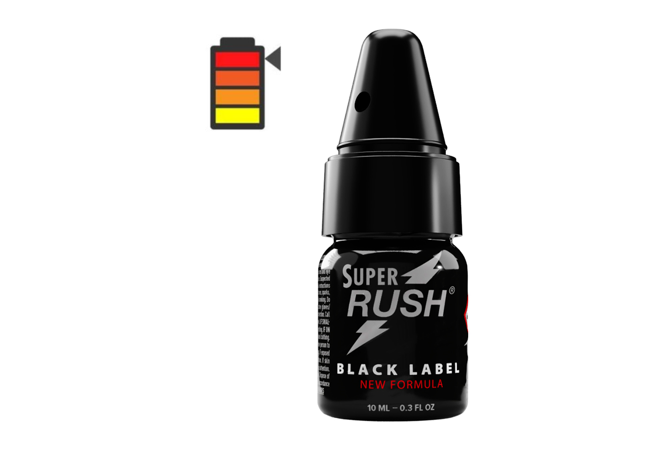 Poppers SUPER RUSH BLACK with adapter 10 ml