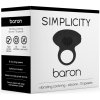 7367 2 simplicity baron vibrating cockring black