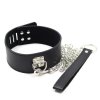 leather collar with leash (1)