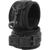 DARKNESS - LUXE BLACK BDSM HANDCUFFS  - + + Darček kondóm alebo lubrikačný gél