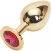 rosebud gold buttplug with red crystal big (1)