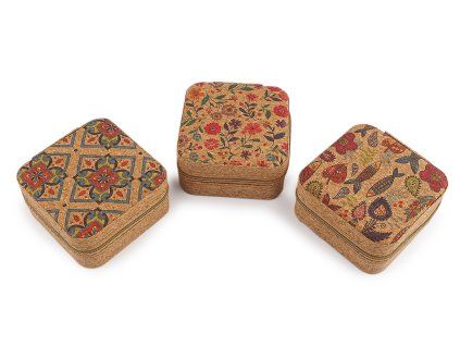 Sewing kit in a cork case
