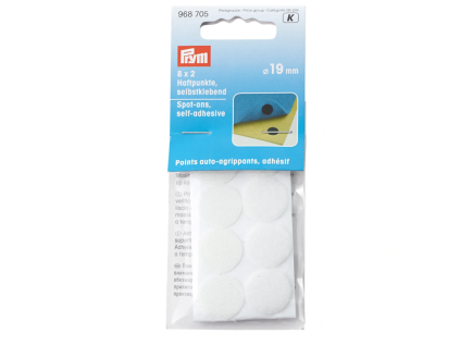 15031 kolieska na suchy zips prym samolepiace biele