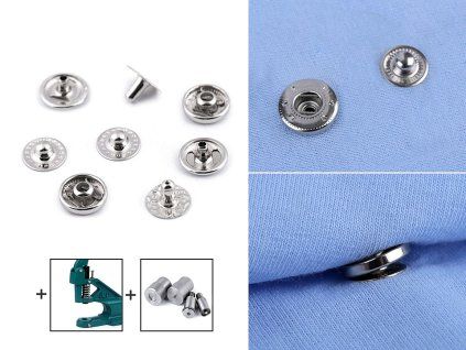Kovové cvoky Ø12 mm (Farba 1 nikel)