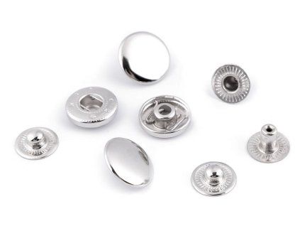 Kovové cvoky Ø15 mm (Farba 1 nikel)
