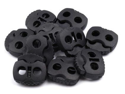 Brzdičky s dvoma dierkami 20x20 mm (Farba 1 čierna)