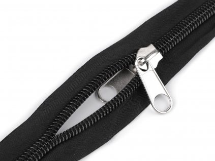 Zips stanový špirálový šírka 10 mm s obojstranným jazdcom dĺžka 195 cm