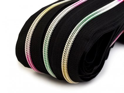 Dúhový zips špirálový šírka 6 mm metráž