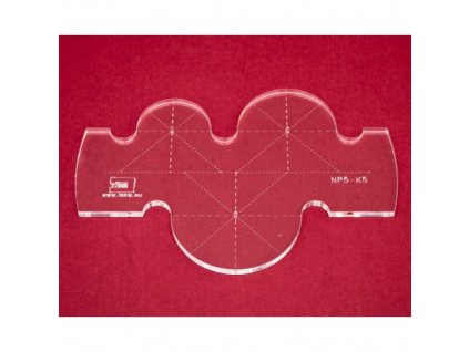 Quiltovacie pravítko kruhy NP5-K5 (5 mm)