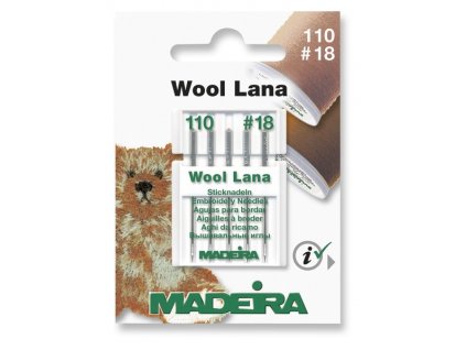 Vyšívacie ihly Madeira Wool Lana 110/18