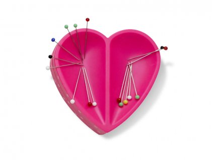 Magnetická miska na špendlíky (ihelníček, ružové srdce) Prym Love