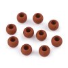 Plastové korálky matné s veľkým prievlakom/plavkové 10x12 mm