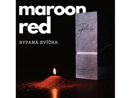 maroon red sypanásvíčka