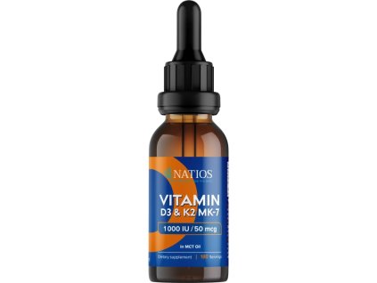 vegan vitamin d3 k2 mk 7 1000 iu 50 mcg kvapky v mct oleji 30 ml pecat zdravia