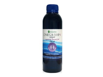 OMEGA-3 HP+I natural s organicky viazaným jódom 270 ml.