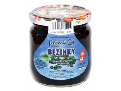 Pečený čaj - Bezinky se skořicí 430ml