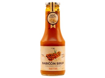 nature notea sirup ovocny rakytnik 500ml  v sklenene lahvi