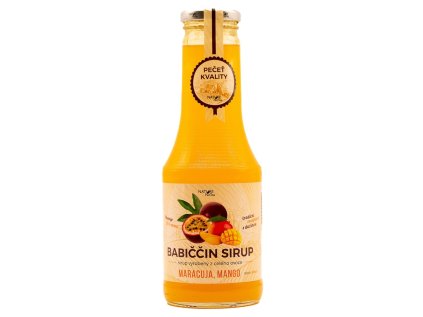 nature notea sirup ovocny maracuja mango 500ml v sklenene lahvi