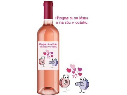 darkove ovocne vino malinak pripijme si na lasku a na silu v ocasku lahev na etikete matka a sroubek ktery ji vyznava lasku 750ml