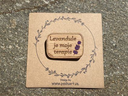 Brož "Levandule je moje terapie"